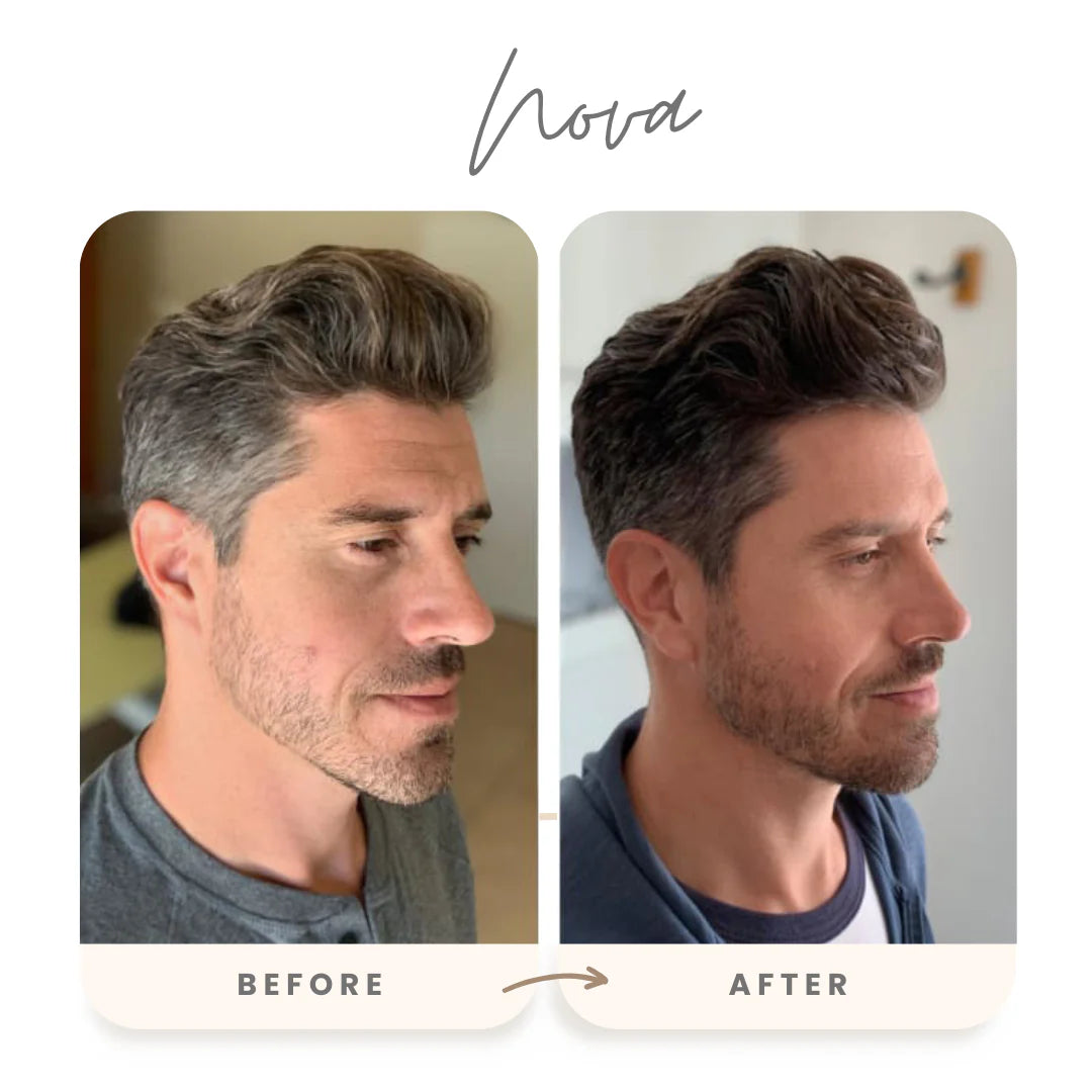 NovaHair® Instant Verf Shampoo | Haarkleurtransformatie | Anti-grijze haren